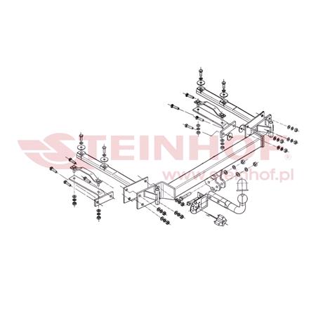 Steinhof Towbar (fixed with 2 bolts) for BMW 3 Series Touring, 1995 1999