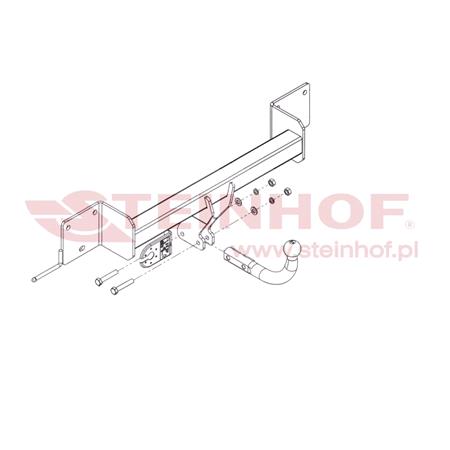 Steinhof Towbar (fixed with 2 bolts) for BMW X1, 2009 2015