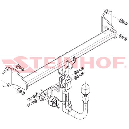 Steinhof Automatic Detachable Towbar (vertical system) for BMW X1, 2015 Onwards