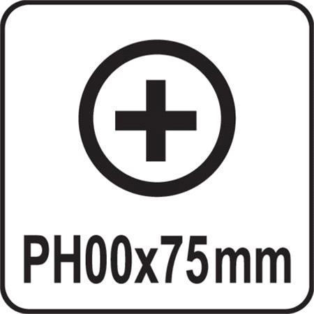 PHILLIPS PRECISION SCREWDRIVER PH00x75MM