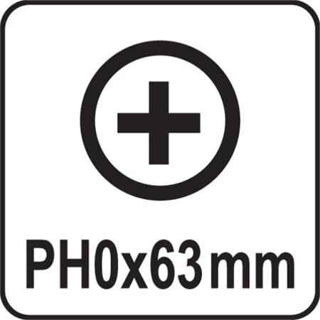 PHILLIPS SCREWDRIVER HI TEC PH00x63MM