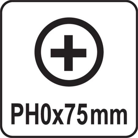 PHILLIPS SCREWDRIVER PH0x75MM