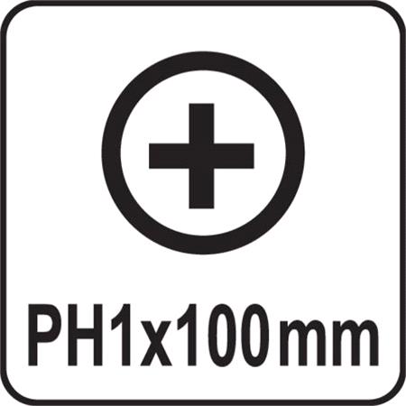 PHILLIPS SCREWDRIVER PH1x100MM