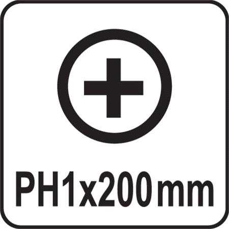 PHILLIPS SCREWDRIVER HI TEC PH1x200MM