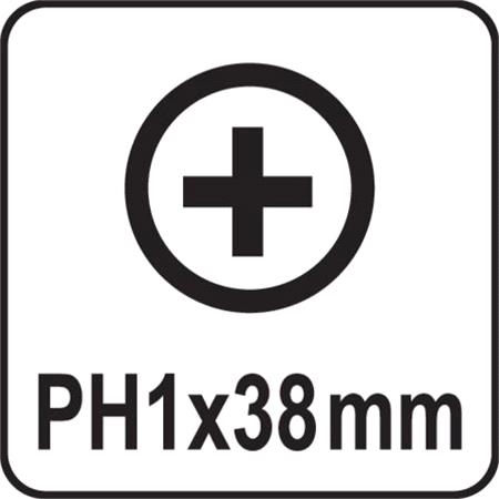 PHILLIPS SCREWDRIVER PH1x38MM