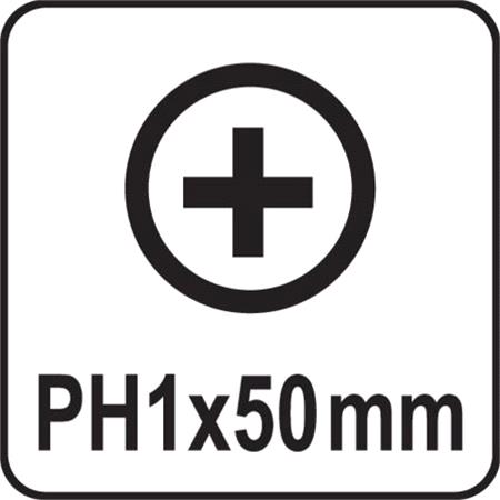 SCREWDRIVER BITS 10PCS  PH1x50MM S2