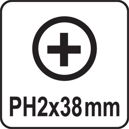 PHILLIPS SCREWDRIVER PH2x38MM