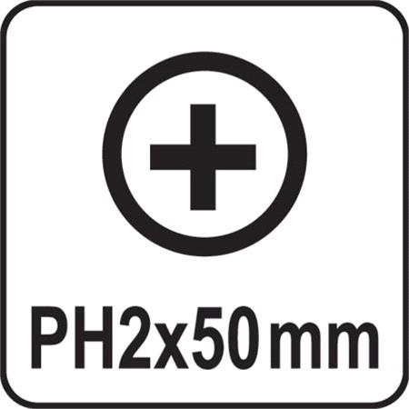 SCREWDRIVER BITS 10PCS  PH2x50MM S2