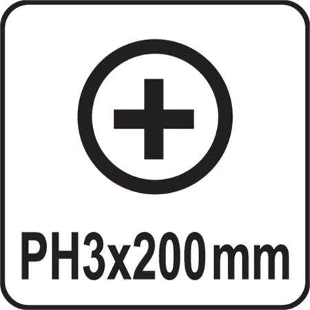 PHILLIPS SCREWDRIVER PH3x200MM