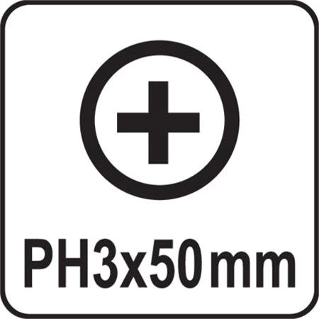 SCREWDRIVER BITS 1/4 50MM PH3 10PCS