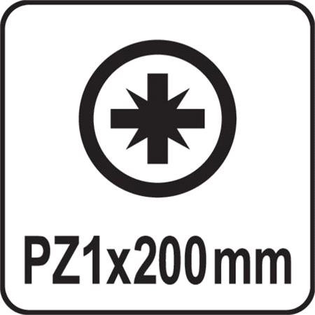 POZIDRIVE SCREWDRIVER PZ1x200MM