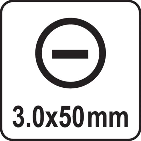 SLOTTED PRECISION SCREWDRIVER 3.0x50MM