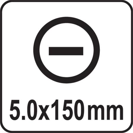 SLOTTED SCREWDRIVER 5x150MM