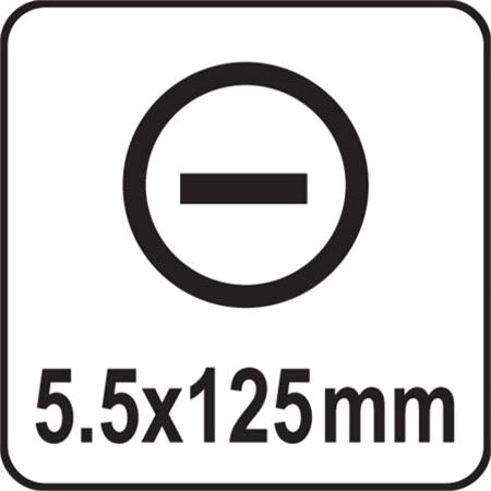 INSULATED SCREWDRIVER 1000V 5.5x125MM