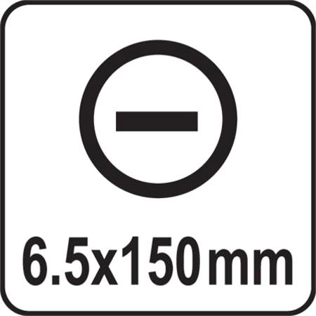 INSULATED SCREWDRIVER 1000V 6.5x150MM