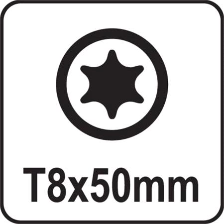 TORX PRECISION SCREWDRIVER T8x50MM