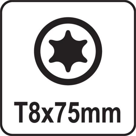 TORX SCREWDRIVER T8x75MM