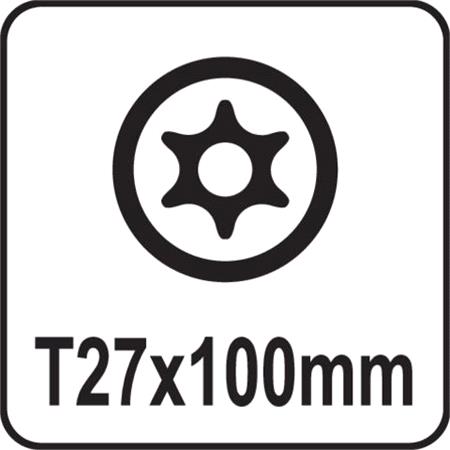 TORX SECURITY SCREWDRIVER T27x100MM