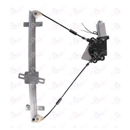 Front Left Electric Window Regulator (with motor) for HONDA CRV Mk II (RD_), 2002 2006, 4 Door Models, WITHOUT One Touch/Antipinch, motor has 2 pins/wires