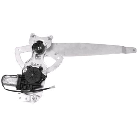 Front Right Electric Window Regulator (with motor) for Ford Transit Flatbed Chassis 2000 2006, 2 Door Models, WITHOUT One Touch/Antipinch, motor has 2 pins/wires