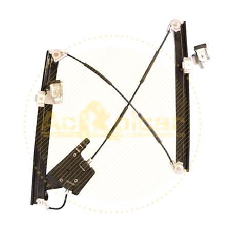 Front Left Electric Window Regulator Mechanism (without motor) for FORD MONDEO Mk III Estate (BWY), 2000 2007, 4 Door Models, One Touch/AntiPinch Version, holds a motor with 6 or more pins