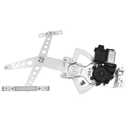 Front Right Electric Window Regulator (with motor, one touch operation) for Vauxhall Astra Astravan Mk IV, 1998 2006, 2/4 Door Models, One Touch Version, motor has 6 or more pins