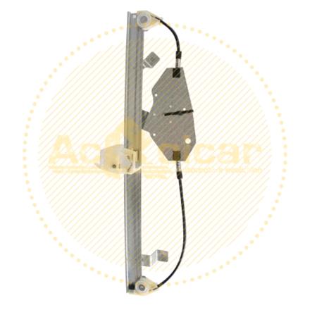 Front Right Electric Window Regulator Mechanism (without motor) for Renault Grand Modus, 2008 2010, 4 Door Models, One Touch/AntiPinch Version, holds a motor with 6 or more pins