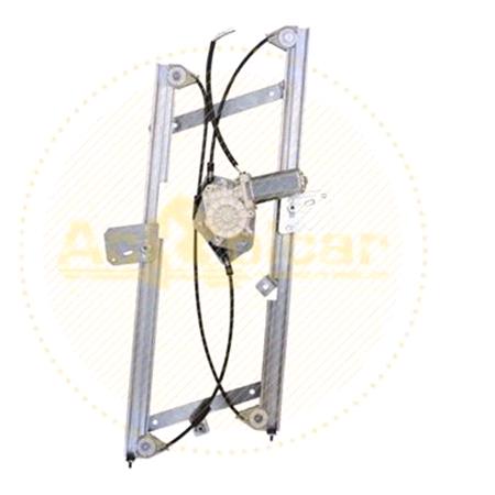 Front Left Electric Window Regulator (with motor, one touch operation) for Man TGS, 2008 , 2 Door Models, One Touch Version, motor has 6 or more pins
