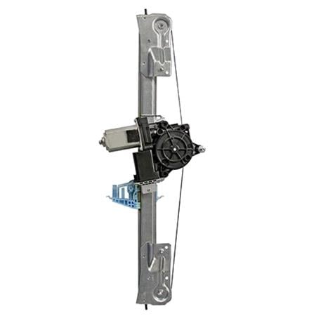 Rear Left Electric Window Regulator (with motor, one touch operation) for VAUXHALL COMBO Mk III, 2011 , 4 Door Models, One Touch Version, motor has 6 or more pins