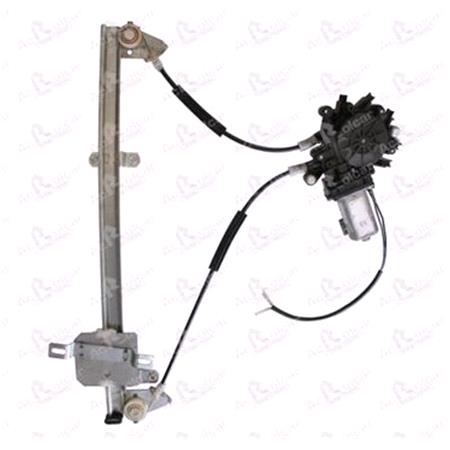 Front Left Electric Window Regulator (with motor) for NISSAN PICK UP (D), 1997 2007, 2/4 Door Models, WITHOUT One Touch/Antipinch, motor has 2 pins/wires