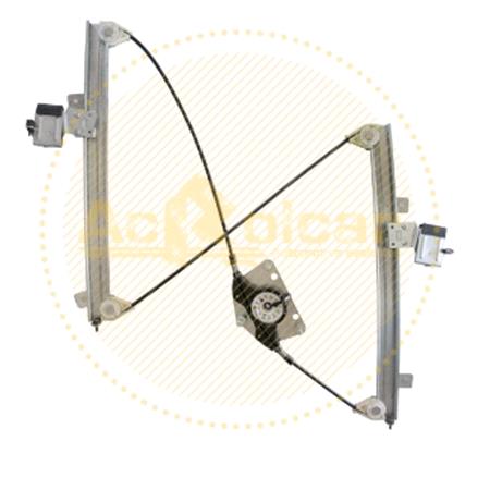 Front Right Electric Window Regulator Mechanism (without motor) for VW PASSAT Estate (3C5), 2005 2011, 4 Door Models, One Touch/AntiPinch Version, holds a motor with 6 or more pins