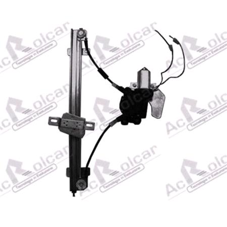 Front Left Electric Window Regulator (with motor) for NISSAN X TRAIL (T30), 2001 2007, 4 Door Models, WITHOUT One Touch/Antipinch, motor has 2 pins/wires