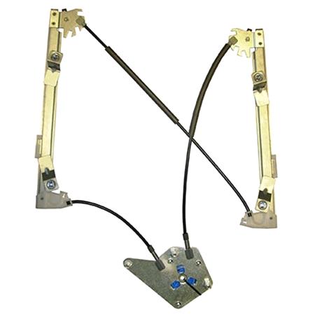 Rear Left Electric Window Regulator Mechanism (without motor) for Ford B MAX, 2012 , 4 Door Models, WITHOUT One Touch/Antipinch, holds a standard 2 pin/wire motor