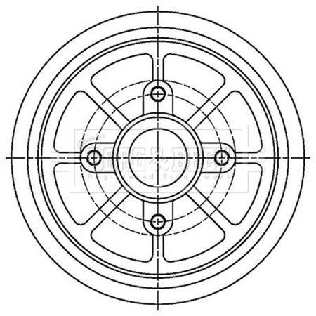 Borg & Beck Brake Drum   BBR7274