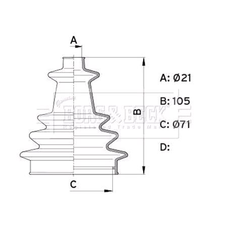 Borg & Beck Universal CV Joint Boot Kit   BCB1002