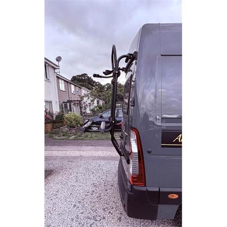 Fabbri Bici OK Rear Double Door Black Bike Rack for Renault Master 2011 Onwards   2 Bikes