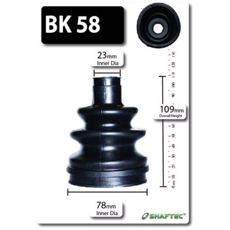 SHAFTEC Front Outer CV Joint Boot   BK58