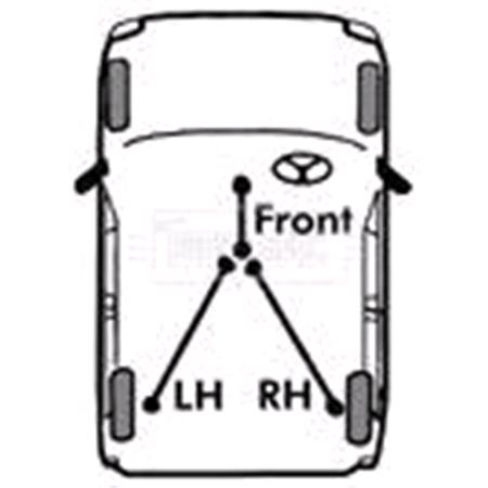 Borg & Beck Front Brake Cable   BKB2975