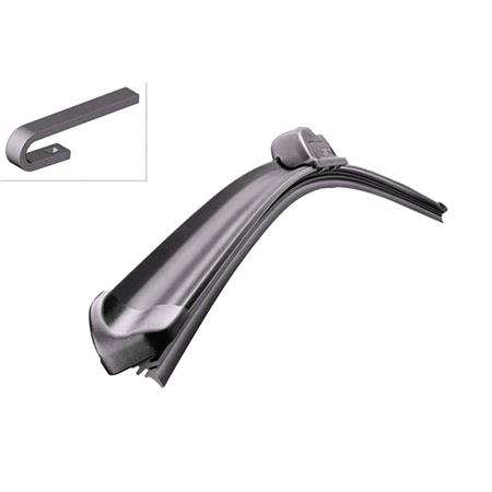 BOSCH AR18U Aerotwin Flat Wiper Blade (450mm   Hook Type Arm Connection) for Ssangyong RODIUS, 2005 2013