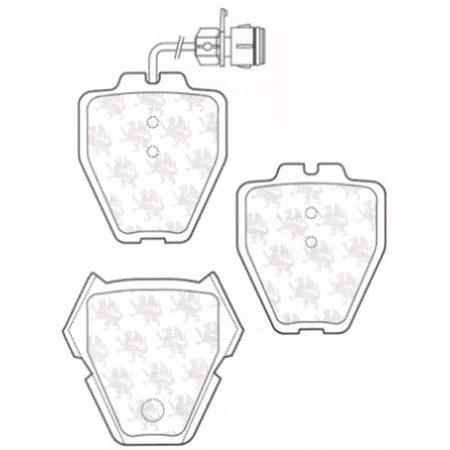 Quinton Hazell Front Brake Pads (Full set for Front Axle)   BP1268