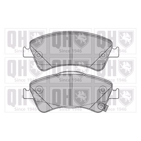 Quinton Hazell Front Brake Pads (Full set for Front Axle)   BP1649