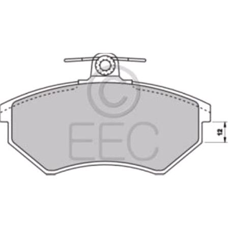 EEC Front Brake Pads (Full set for Front Axle)   BRP0708