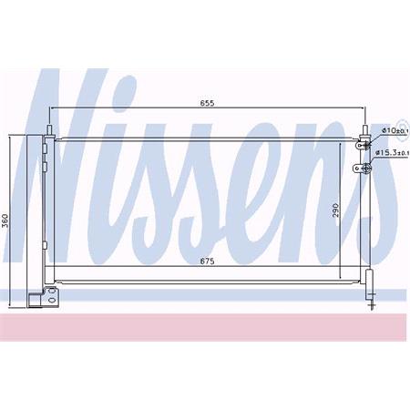 Nissens Air Conditioning Condenser 940487