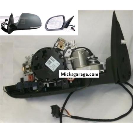 Left Wing Mirror Body (electric, heated, indicator, without glass and cover) for Skoda OCTAVIA,  2009 2012