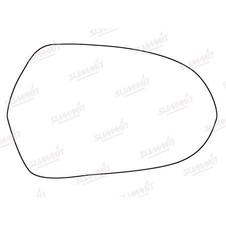 Right Stick On Wing Mirror Glass for Audi A6 Avant 2011 Onwards