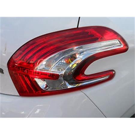 Right Rear Lamp (Hatchback Model, Supplied With Bulbholder, Original Equipment) for Peugeot 208 2012 2015
