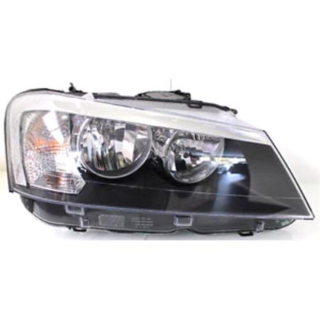 Right Headlamp (Halogen, Takes H7 / H7 Bulbs, Supplied With Bulbs, Original Equipment) for BMW X3 2011 on