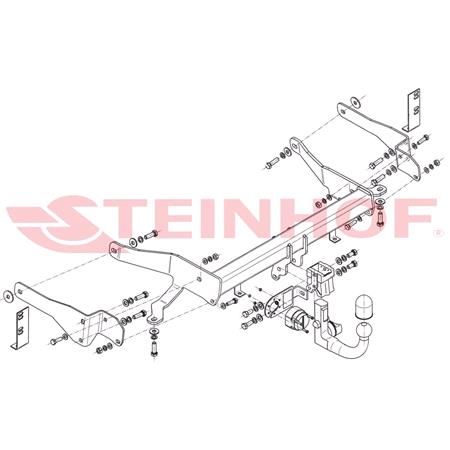 Steinhof Automatic Detachable Towbar (vertical system) for Chevrolet CAPTIVA, 2013 Onwards
