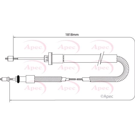 APEC Front Brake Cable   CAB1032