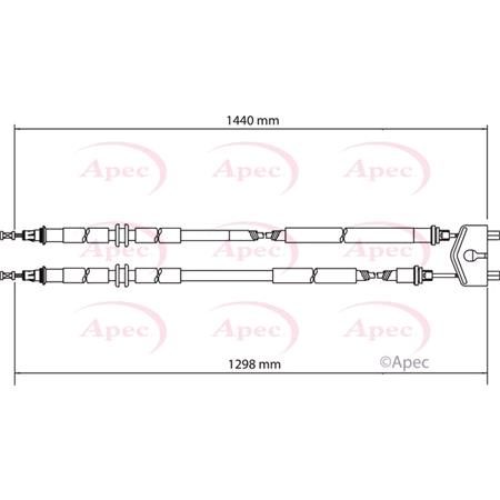 APEC Centre Brake Cable   CAB1136